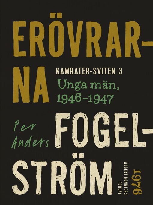 Titeldetaljer för Erövrarna av Per Anders Fogelström - Tillgänglig